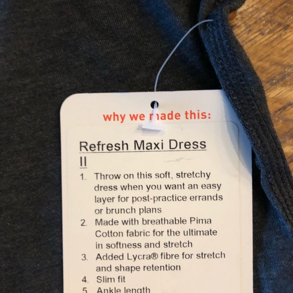 LULULEMON NWT Refresh Maxi Dress - Picture 2 of 2